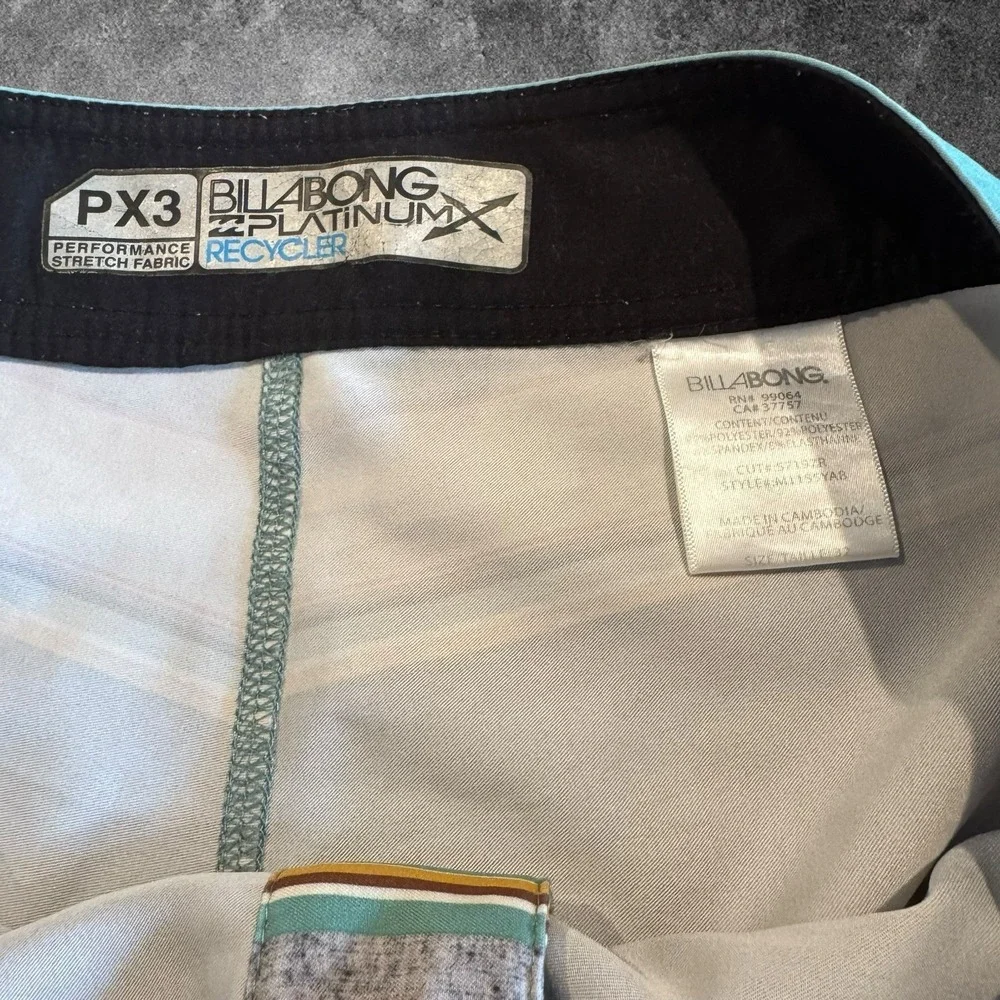 Billabong PX3 Platinum X Boardshort Mens Surf Swim Shorts Performance Stretch 32